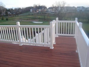 Trex Decking with Vinyl Rails- Deck Builder and Home Renovations Frederick MD